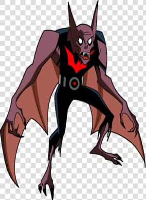 Batman Beyond   Morcego   Cartoon   Terry Mcginnis Man Bat  HD Png Download