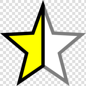 File Yellow Svg Wikimedia   Half A Yellow Star  HD Png Download