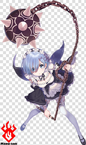 Zero Rem Y Su Arma   Rem Re Zero Weapon  HD Png Download