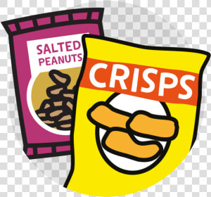 Crisps And Salted Nuts   Snack Clipart  HD Png Download