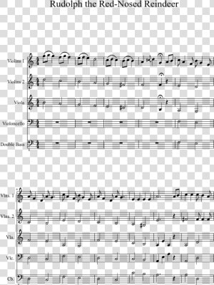 Rudolph The Red nosed Reindeer Sheet Music 1 Of 3 Pages   Brooklyn Trumpet Sheet Music  HD Png Download