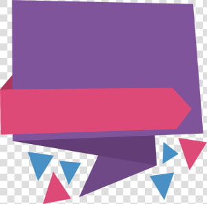 Triangle Fragment Ribbon Title Box   Title Box  HD Png Download