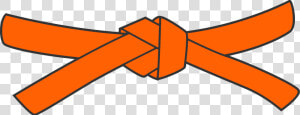Taekwondo Belt Cliparts   Orange Jiu Jitsu Belt  HD Png Download