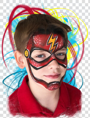 Flash Pintacaras   Png Download   Pintacaritas De Flash  Transparent Png