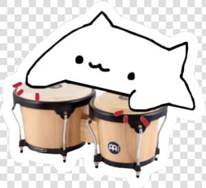 Bongocat Bongo Cat Drum Girl Cool Tumblr White Unicorn   Bongo Cat  HD Png Download