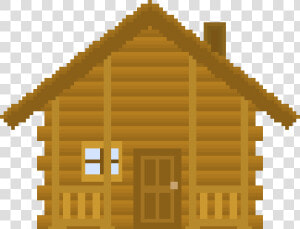 Transparent Logs Clipart   Pixel Art House Png  Png Download