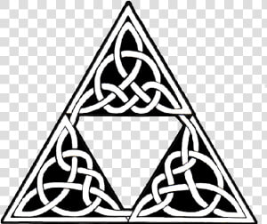 Celtic Tribal Triangle Tattoo Design   Epic Triforce  HD Png Download