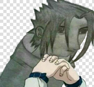 Sasuke Uchiha Anime Naruto Hand   Bad Sasuke Drawing Meme  HD Png Download