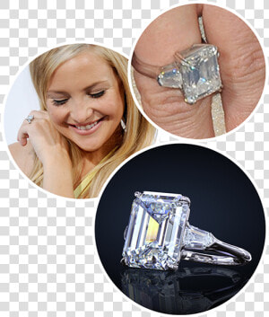 Kate Hudson Leon Mege Engagement Ring  Diamond Ring   Ring Kate Hudson  HD Png Download