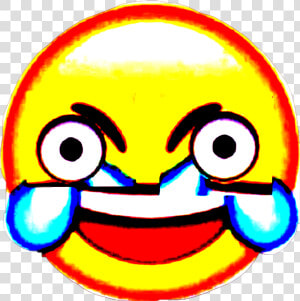  laugh  cry  deepfry  laughingemoji  b  deepfriedmemes   Crying Laughing Emoji Deep Fried  HD Png Download