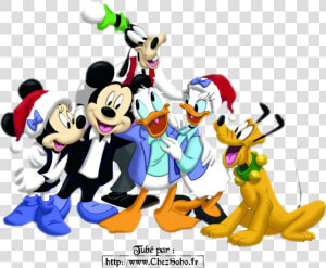 Transparent Gang Clipart   Christmas Mickey Mouse And Friends  HD Png Download