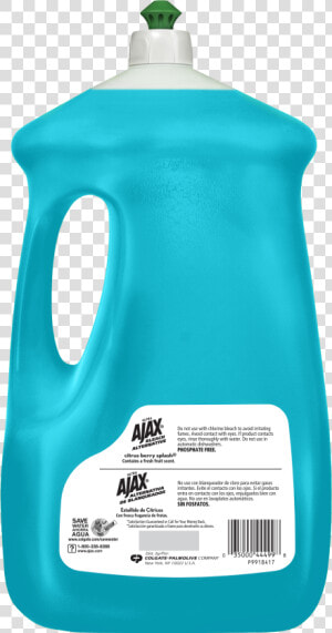 Ajax Ultra Triple Action Liquid Dish Soap  Bleach Alternative   Bottle  HD Png Download