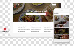 The Opentable Self service Portal Is Branded  Adaptive    Salesforce Community Customer Service  HD Png Download