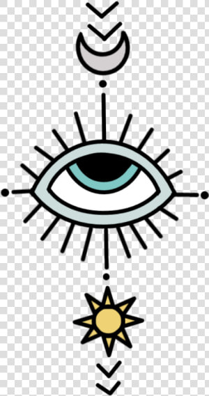  eye  tattoo  cute  tumblr  pinterest  boho  bohochic   Sol Y Luna Png  Transparent Png