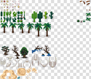 Preview   Desert Trees Sprites  HD Png Download