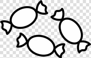 September Candy Clipart Black And White Transparent   Black And White Sweets Clipart  HD Png Download