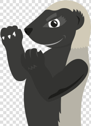Honey Badger Brave   Honey Badger Cartoon Png  Transparent Png