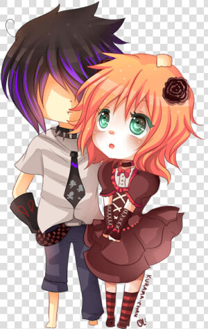 Anime Couples Holding Hands Chibi  HD Png Download
