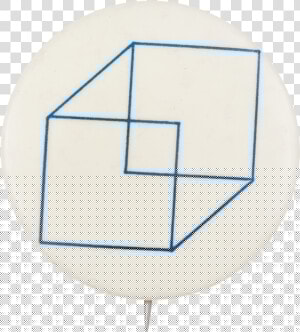 Blue And White Cube Art Button Museum   Example Of Volume Of A Cube Postulatem  HD Png Download