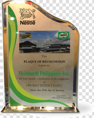 Transparent Plaque Png   Nestle  Png Download