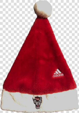 Nc State Wolfpack Adidas Wolfhead Santa Hat   Christmas Tree  HD Png Download