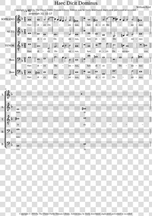 Partitura Pie Jesu Domine  HD Png Download