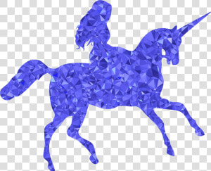 Sapphire Woman Riding Unicorn Clip Arts   Girl Riding A Unicorn  HD Png Download