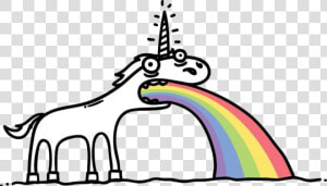 Unicorn🦄🌸✨   Vomiting Unicorn  HD Png Download