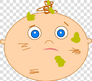 Messy Baby Svg Clip Arts   Cartoon  HD Png Download
