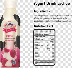 Cimory Yogurt Ingredients  HD Png Download