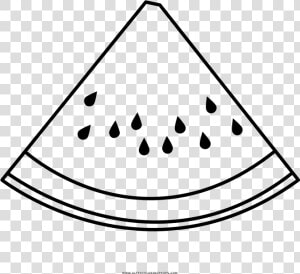 Watermelon Slice Coloring Page   Watermelon Colouring Page  HD Png Download