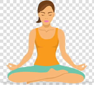 Yoga Meditation Icon   Sitting  HD Png Download