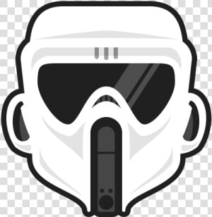 Trooper Scout Illustration Dailydoodle Sticker Stormtrooper   Diving Mask  HD Png Download