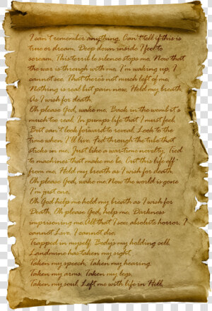 Old Paper Scroll   Png Download   Old Parchment Paper Png  Transparent Png