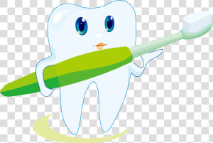 Toothbrush Icon Cute Cartoon   Animated Good Toothpaste  HD Png Download