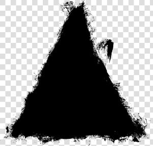 Triangle Png White Free Download   Brush Stroke Triangle Png  Transparent Png