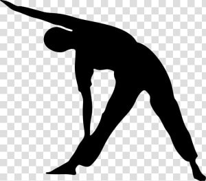 Silhouette Big Image Png   Stretching Clip Art  Transparent Png