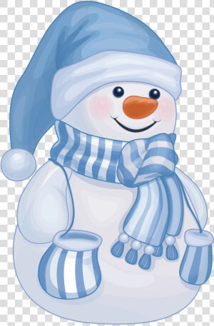 Photo From Album On   Cute Blue Snowman Clipart  HD Png Download