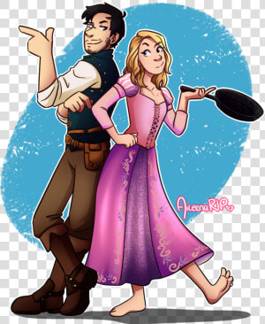 Rapunzel Clipart Eugene   Amy Nelson Fan Art  HD Png Download