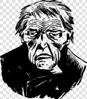 Sad Old Man Clip Arts   Depressed Old Man Art  HD Png Download