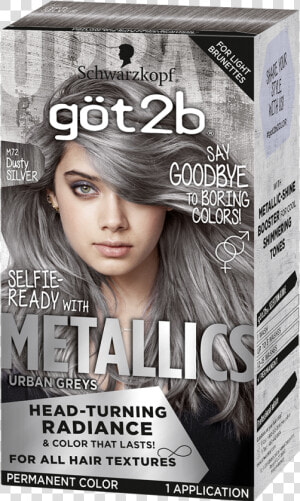 Us G2b Metallics Le Pd 72   Got2b Metallic Hair Dye  HD Png Download