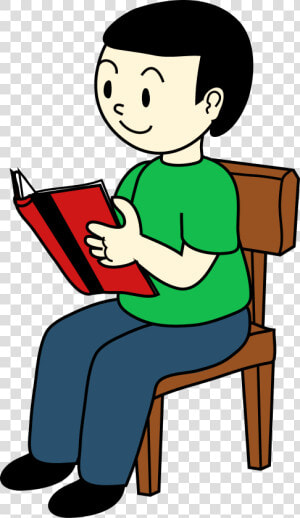Sat Clipart   Sat On A Chair  HD Png Download
