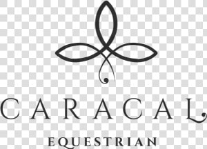 Caracal Equestrian   Black and white  HD Png Download