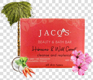 Wild Hibiscus  amp  Carrot Cleansing Bar  HD Png Download