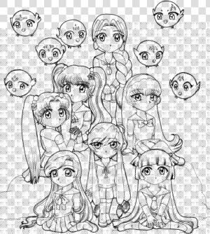 28 Collection Of Cute Kawaii Girl Coloring Pages   Kawaii Girl Colouring Page  HD Png Download