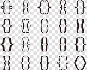 Bracket Icons Set   Transparent Bracket Shape Icon Png  Png Download