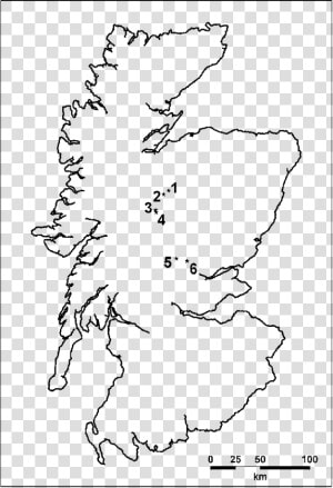 Map Of Scotland  HD Png Download