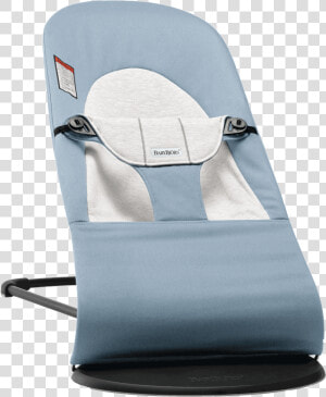 Baby Bouncer Balance Soft In Blue gray Cotton jersey  HD Png Download