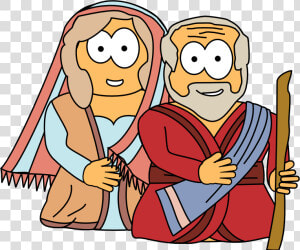 Transparent Book Binding Png   Abraham And Sarah Clipart  Png Download