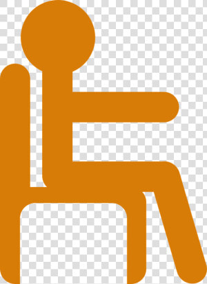 Stickman Sitting In Chair  HD Png Download